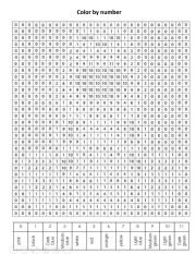 English Worksheet: Color by number Yoshi