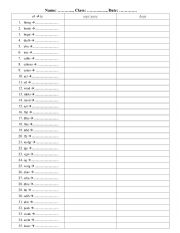 English Worksheet: Irregular Verb - Unscramble