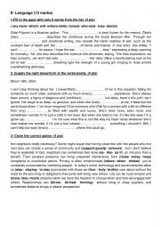 English Worksheet: 1st form Mid of term 2 test  