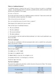 English Worksheet: Conditionals 0 1