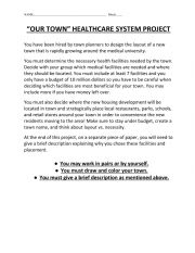 English Worksheet: Healthcare systems Project
