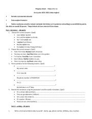 English Worksheet: TEST