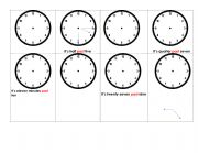 English Worksheet: time