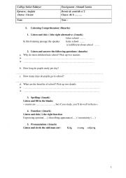 English Worksheet: mid term test 2