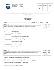 English Worksheet: Zombie attack worksheet 