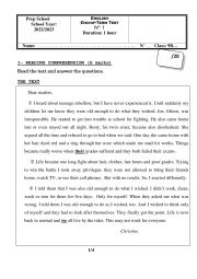 English Worksheet: END TERM TEST 9TH GRADE