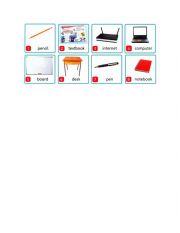 English Worksheet: school