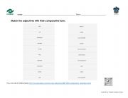 English Worksheet: Comparatives matching exercise