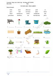 English Worksheet: Vocabulary Test