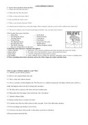 English Worksheet: Brave