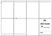 English Worksheet: Mini-book template