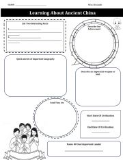 English Worksheet: Learning about China
