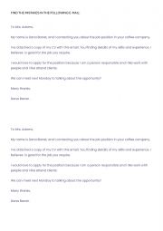 English Worksheet: BASIC EMAIL TO CORRECT SIMPLE PRESENT