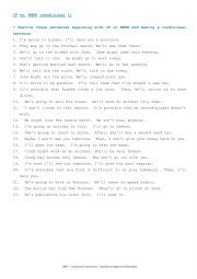 English Worksheet: Conditional sentences 1