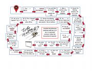 English Worksheet: Verb to be board game