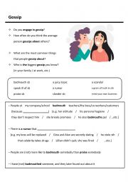 English Worksheet: Gossip!