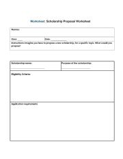 English Worksheet: Writing task on scholarships