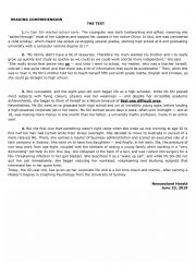English Worksheet: End of Term Test 1 1st Form