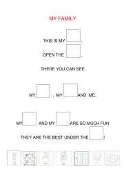 English Worksheet: My Family 