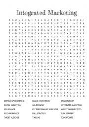 English Worksheet: Integrated Marketing Vocabulary