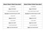 English Worksheet: Question words
