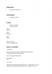 Time and numbers in English