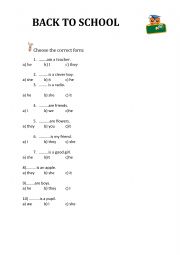 English Worksheet: Personal pronouns.