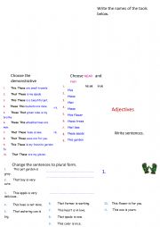Demonstratives adjectives