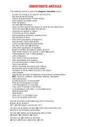 Indefinite Articles A-AN
