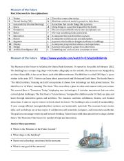 English Worksheet: Museum of the Future