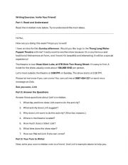 Writing - Invitation