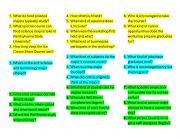 English Worksheet: What do major science do 