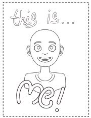 English Worksheet: Head to Shoulders Write and Draw yourself 