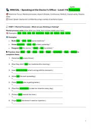 English Worksheet: At the Doctorss - Verbs