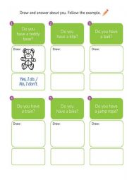 English Worksheet: Toys