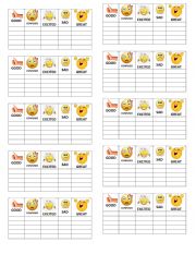 English Worksheet: How are you? speaking practice 4