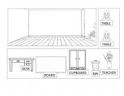 English Worksheet: Create a classroom 