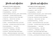 adjective or adverb