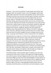 English Worksheet: Reading Scotland
