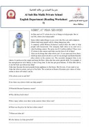 English Worksheet: Reading 