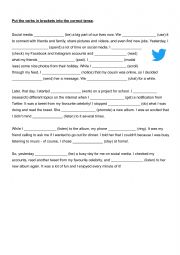 English Worksheet: Twitter
