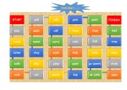 English Worksheet: Board game Regular verbs