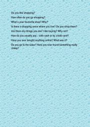 English Worksheet: Speaking