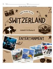 English Worksheet: ESL Switzerland speaking activity