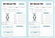 English Worksheet: All about Me