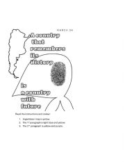 English Worksheet: 24 March Argentinian Memorial Day