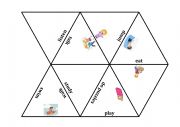 English Worksheet: Action Verbs Tarsia Games