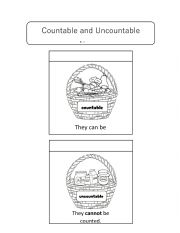 English Worksheet: Countable and Uncountable nouns interactive flaps