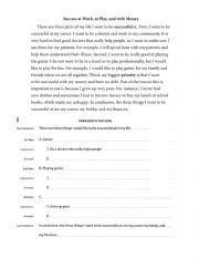 English Worksheet: Paragraph structure
