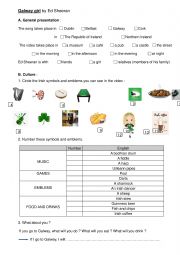 English Worksheet: Galway girl by Ed Sheeran
